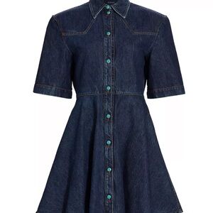 NWT SPORTMAX Panaro Denim Shirtdress BNIB GREAT FOR BACK-TO-SCHOOL!